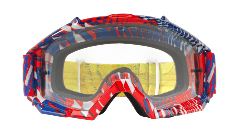 Oakley Proven MX Goggle, Red/Clear, OO7027-25