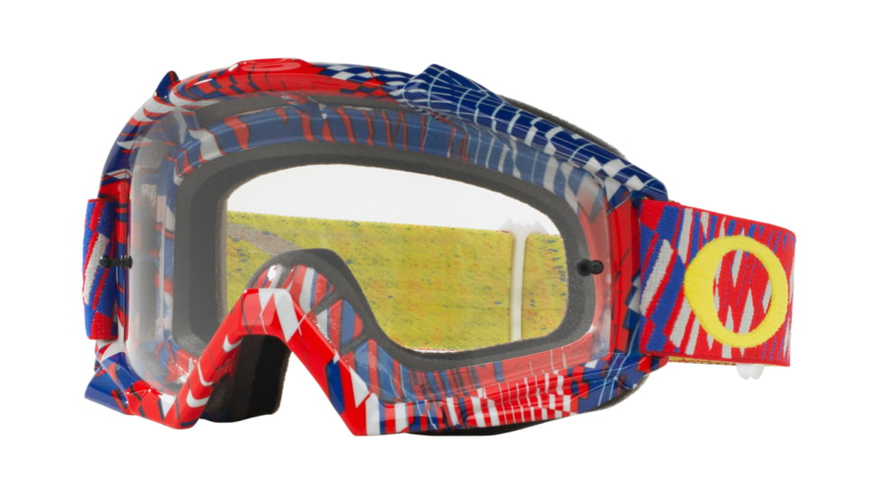 Oakley Proven MX Goggle, Red/Clear, OO7027-25
