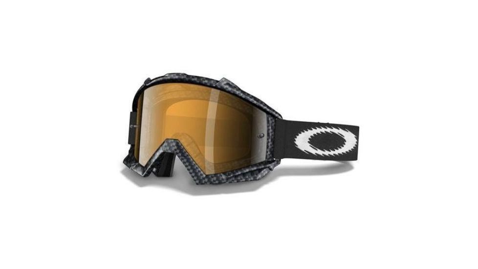 Oakley Proven MX True Carbon Fiber Frame w/ Black Iridium Goggles 12-287