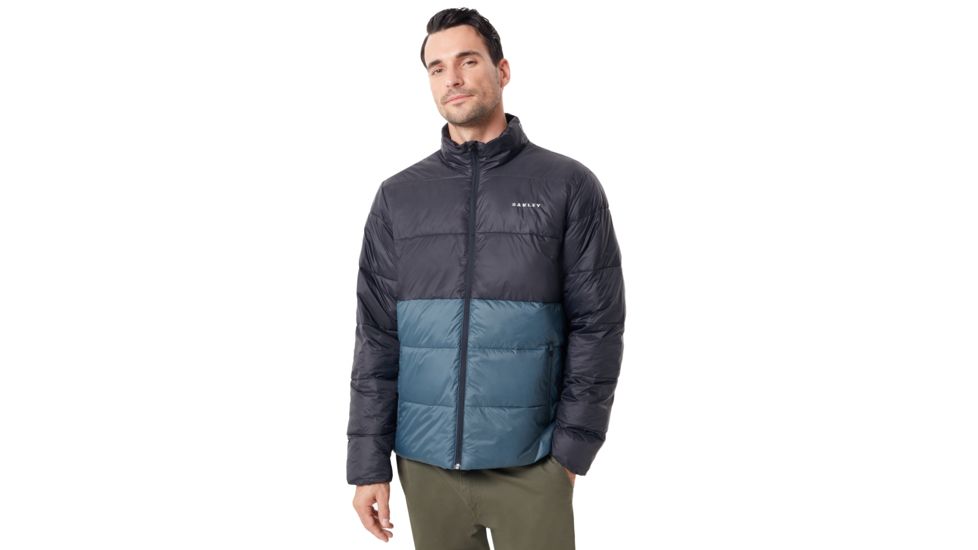 Oakley Puffer Block Color Utility Jacket - Mens, Blackout, Medium, 412564-02E-M