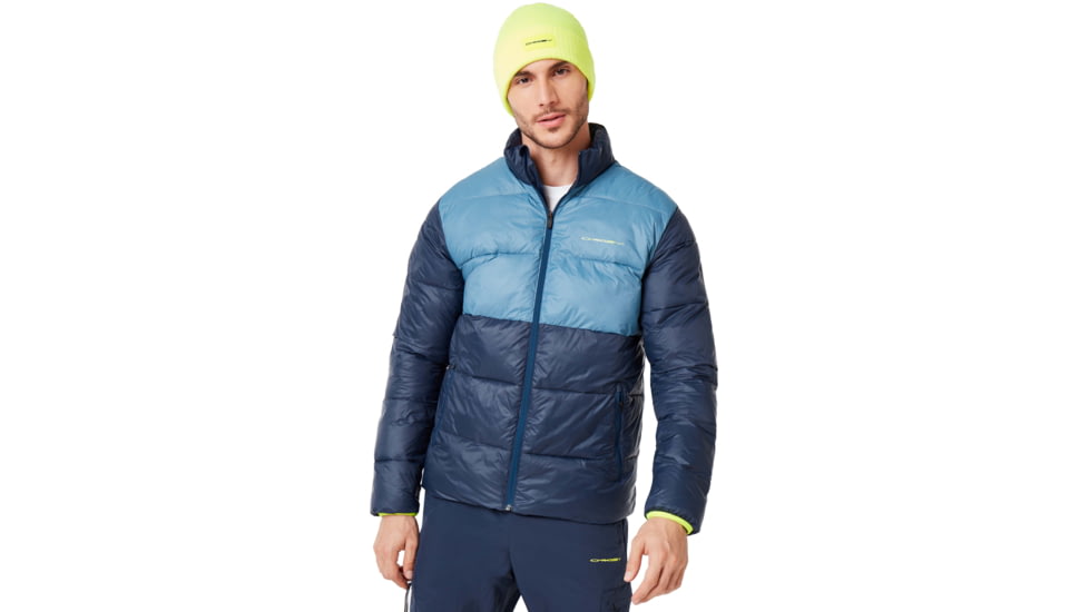 Oakley Puffer Jacket - Mens, Foggy Blue, Medium, 412801-6FB-M