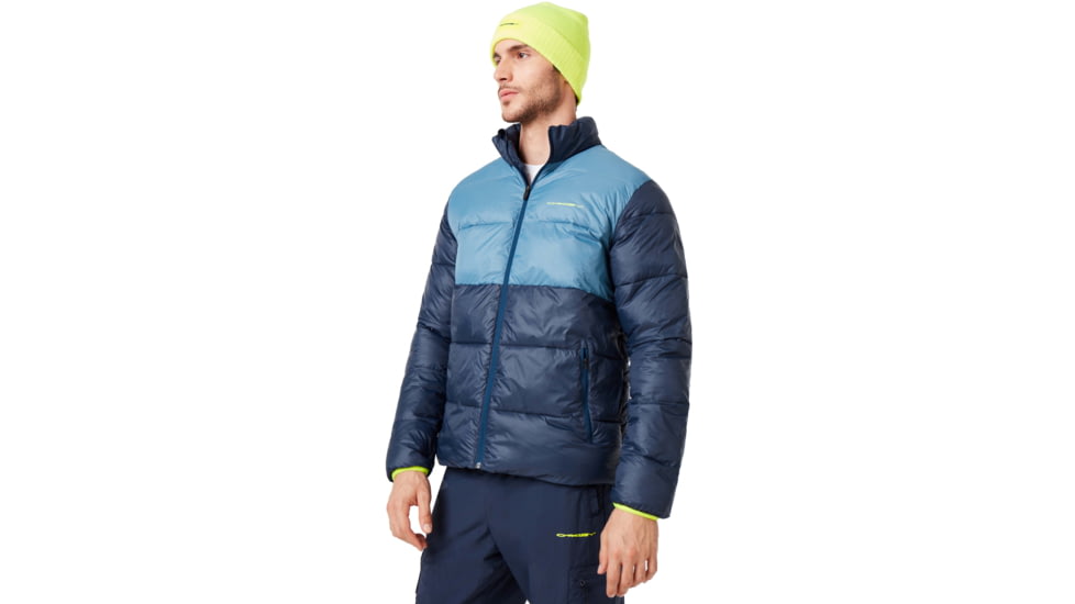 Oakley Puffer Jacket - Mens, Foggy Blue, Medium, 412801-6FB-M
