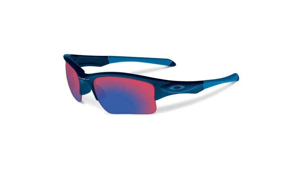 Oakley Quarter Jacket Kids Sunglasses Polished Navy Frame, Positive Red Iridium Lens OO9200-04