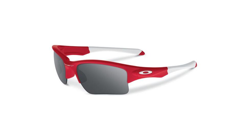 Oakley Quarter Jacket Kids Sunglasses Redline Frame, Black Iridium Lens OO9200-08