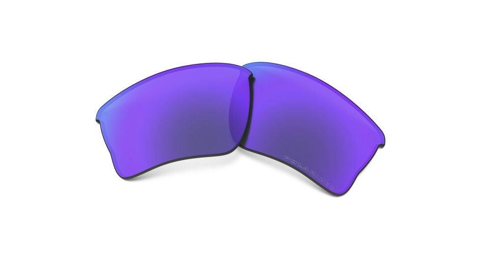 Oakley Quarter Jacket Polarized Replacement Lenses, Violet Iridium, ROO9200CB 2147