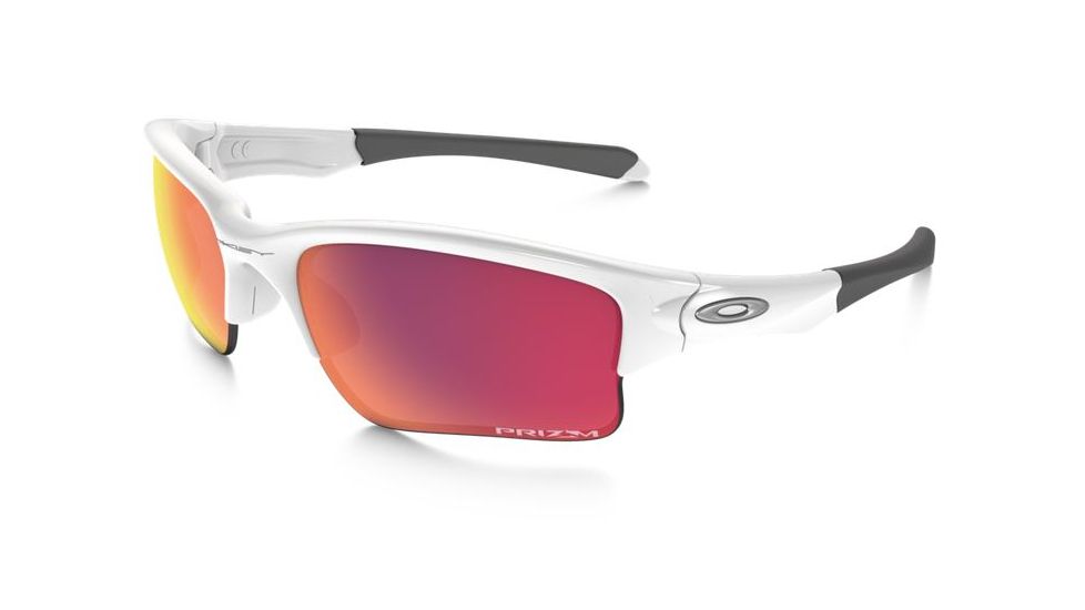 Oakley Quarter Jacket Sunglasses Polished White Frame, Prizm Baseball Out Lens-OO9200-09