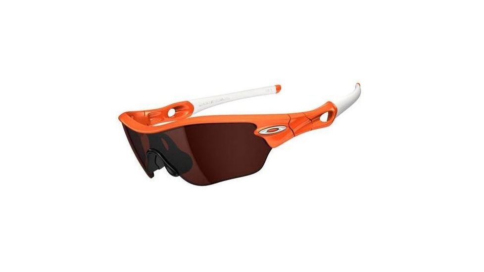 Oakley Radar Edge Sunglasses, Orange Flare Frame, VR28 Black Iridium Lens OO9184-08