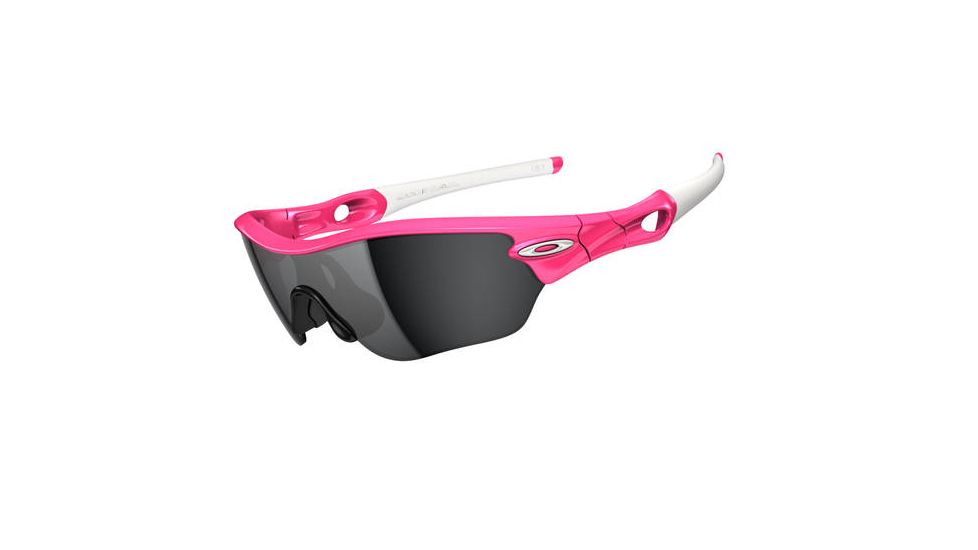 Oakley Radar Edge Sunglasses, Pink Lava Frame, Black Iridium Lens OO9184-09