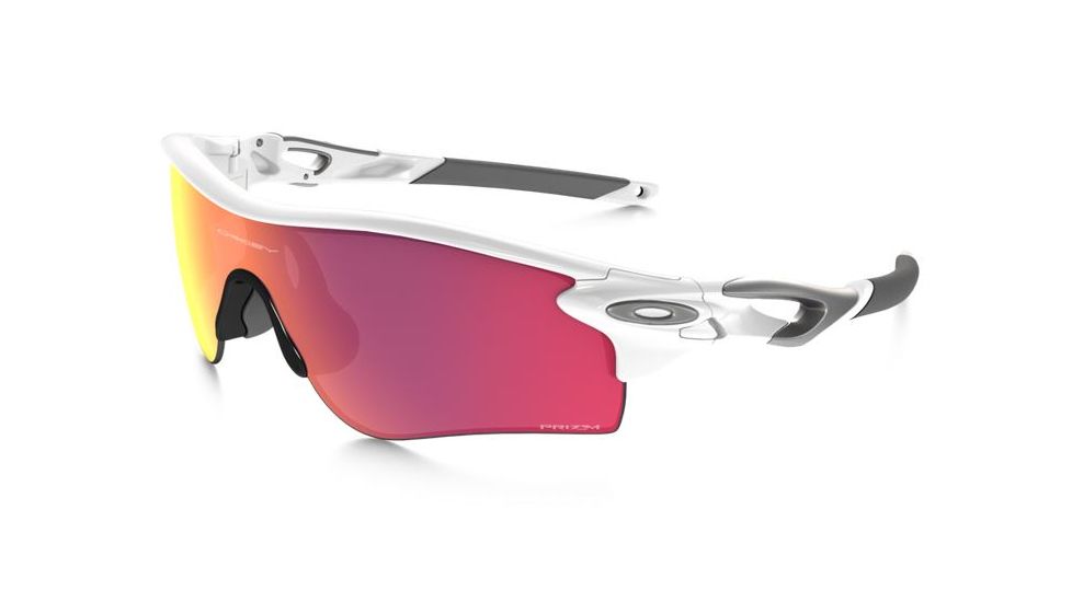 Oakley Radar Lock Path Sunglasses Polished White Frame, Baseball Prizm In and Out Lens-OO9181-33