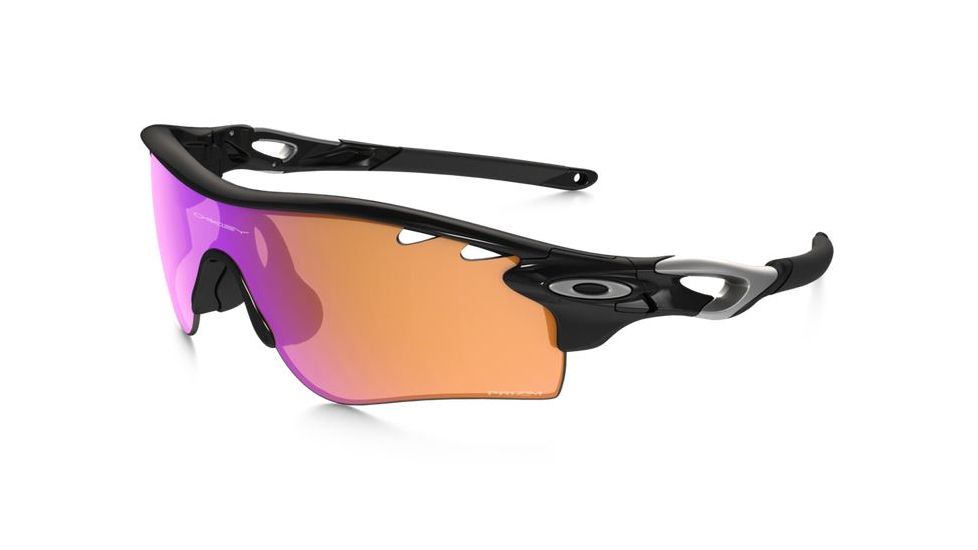 Oakley Radar Lock Sunglasses Polished Black Frame, Prizm Trail &amp; Clear Vented Lens-OO9181-41