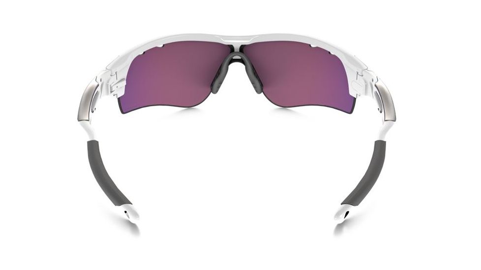Oakley Radar Lock Sunglasses Polished White Frame, Prizm Road &amp; Persimmon Vented Lens-OO9181-40