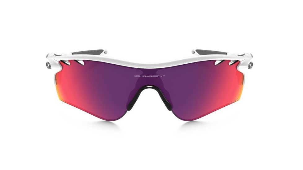 Oakley Radar Lock Sunglasses Polished White Frame, Prizm Road &amp; Persimmon Vented Lens-OO9181-40
