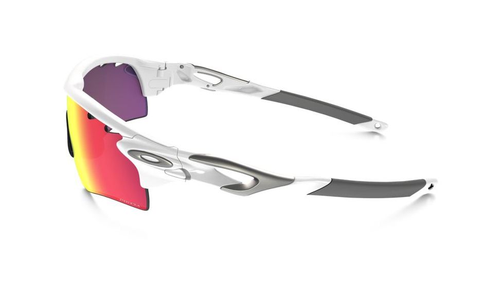 Oakley Radar Lock Sunglasses Polished White Frame, Prizm Road &amp; Persimmon Vented Lens-OO9181-40