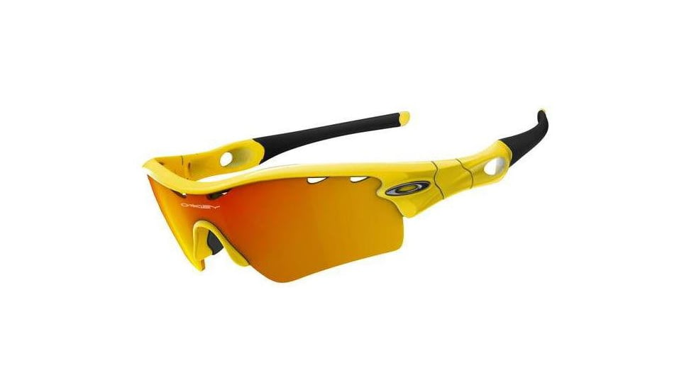 Oakley Radar Path Lemon Peel Frame w/ Fire Iridium Vented Lenses Sunglasses 09-748