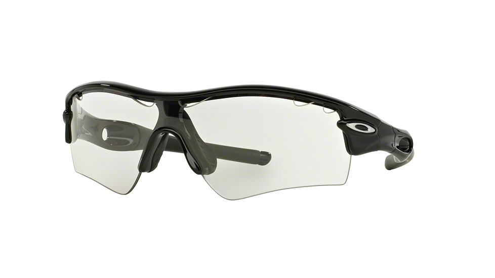 Oakley Radar Path Sunglasses 905104-33 - Polished Black Frame, Clear To Black Photochromic Lenses