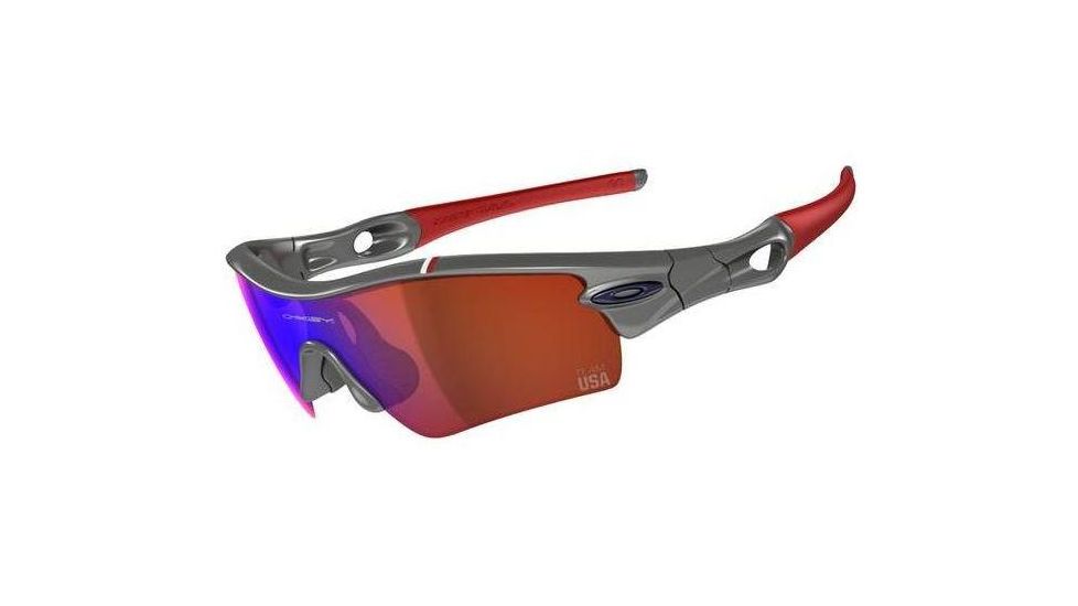 Oakley Radar Path Team USA Grey Frame w/ Blue Iridium Lenses Sunglasses 24-301
