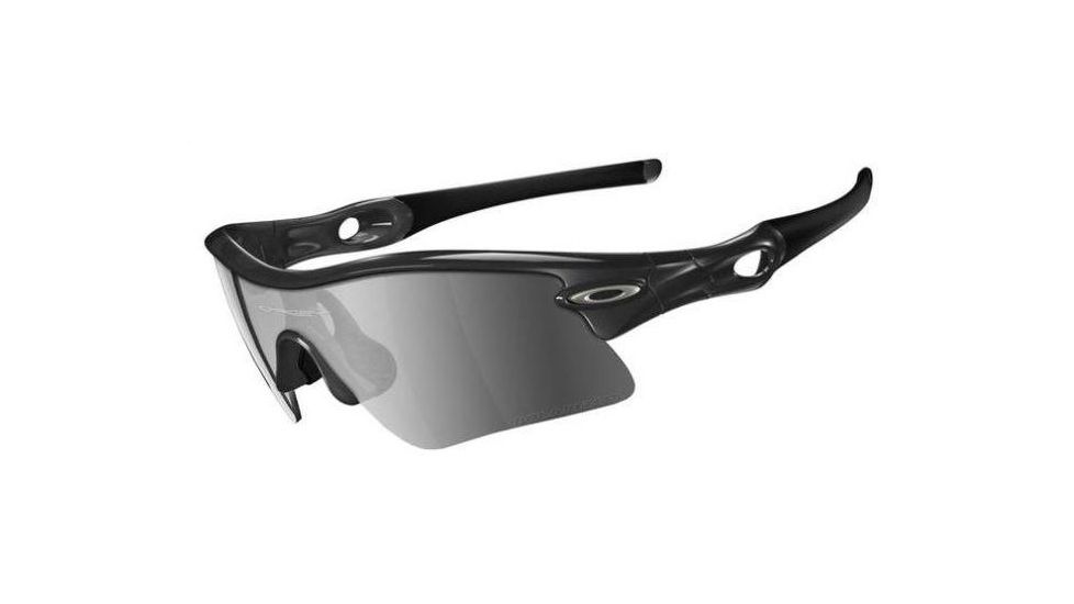 Oakley Radar Range Polished Black Frame w/ Black Iridium Polarized Lenses Sunglasses 09-668