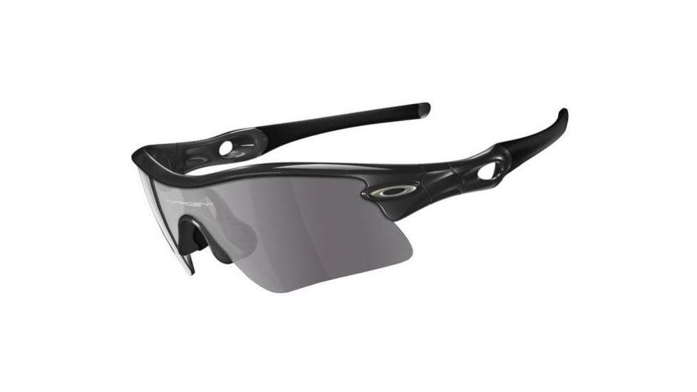 Oakley Radar Range Polished Black Frame w/ Grey Lenses Sunglasses 09-664