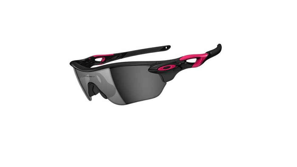 Oakley Radarlock Edge Asian Fit Womens Sunglasses, Polished Black Frame, Slate Iridium Lens OO9209-02