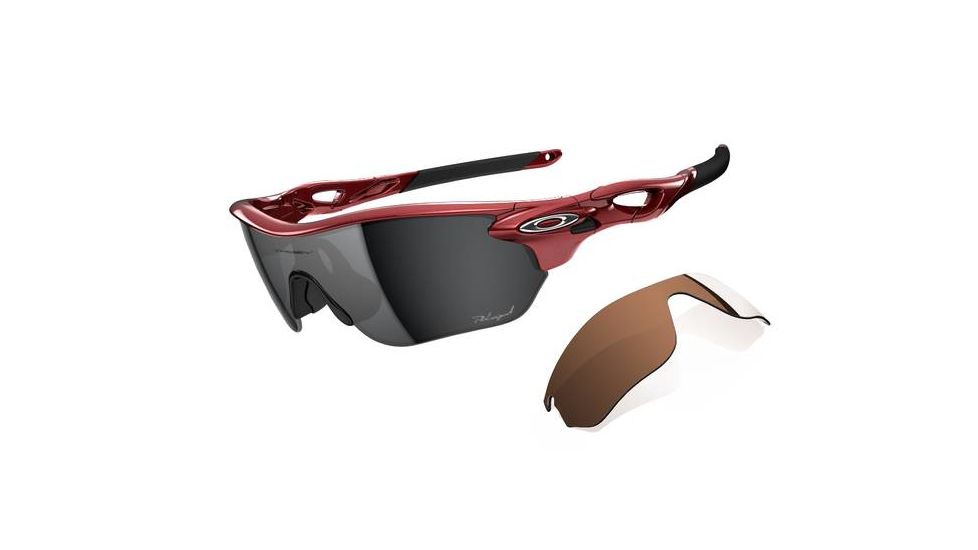 Oakley Radarlock Edge Womens Sunglasses Groupie Frame, OO Grey Polarized and VR28 Black Iridium Lens OO9183-08