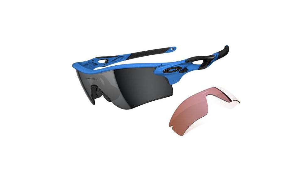 Oakley Radarlock Path Matte Glacier Frame w/ Black Iridium Polarized Lenses Men's Sunglasses OO9181-07