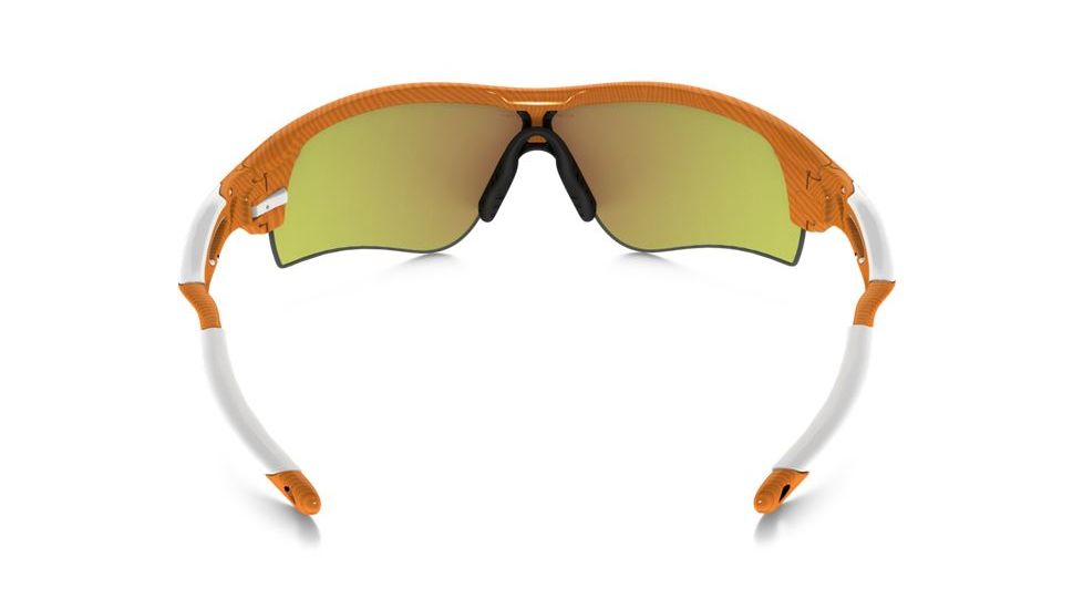 Oakley Radarlock Path Sunglasses Atomic Orange Frame, Fire Iridium &amp; Black Iridium Lens-OO9181-45