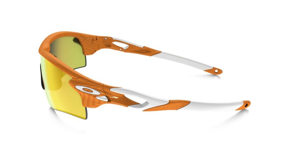 Oakley Radarlock Path Sunglasses Atomic Orange Frame, Fire Iridium &amp; Black Iridium Lens-OO9181-45