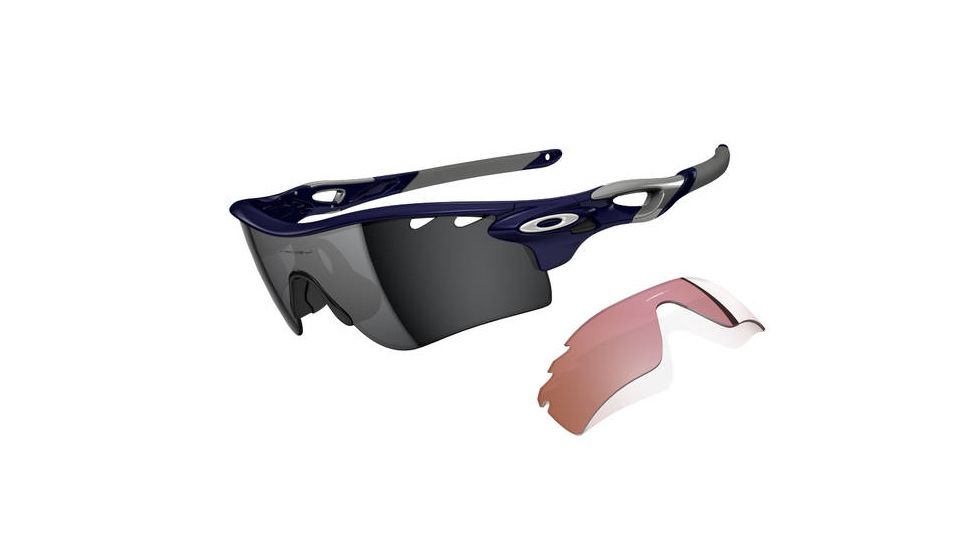 Oakley Radarlock Path Mens Sunglasses Polished Navy Frame, Black Iridium and VR28 Lens OO9181-17