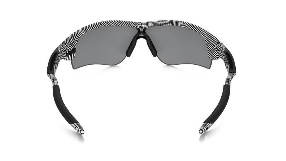 Oakley Radarlock Path Sunglasses Polished White Frame, Black Iridium Polarized &amp; Clear Lens-OO9181-44