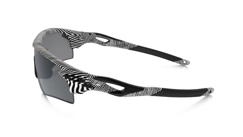 Oakley Radarlock Path Sunglasses Polished White Frame, Black Iridium Polarized &amp; Clear Lens-OO9181-44