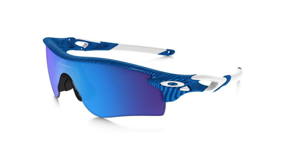 Oakley Radarlock Path Sunglasses Sky Blue Frame, Sapphire Iridium &amp; Black Iridium Lens-OO9181-46