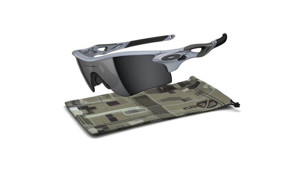 Oakley Radarlock Path Sunglasses - GP75 Matte Blue Ice Frame and Black Iridium Lens OO9181-10