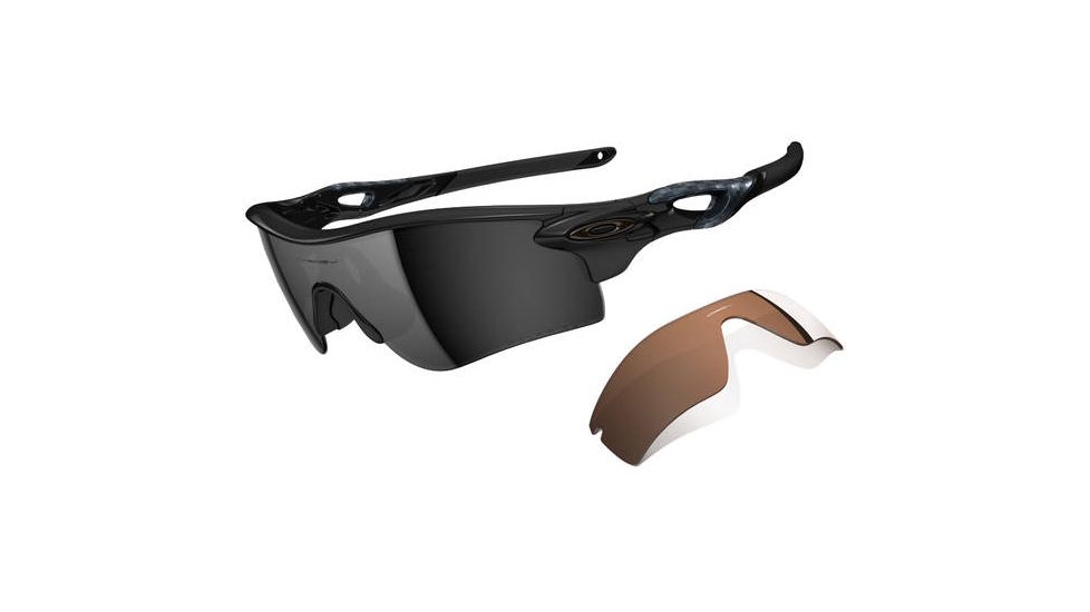 Oakley Radarlock Path Sunglasses - Polished Black Frame and Black Iridium Polarized Lens OO9181-12