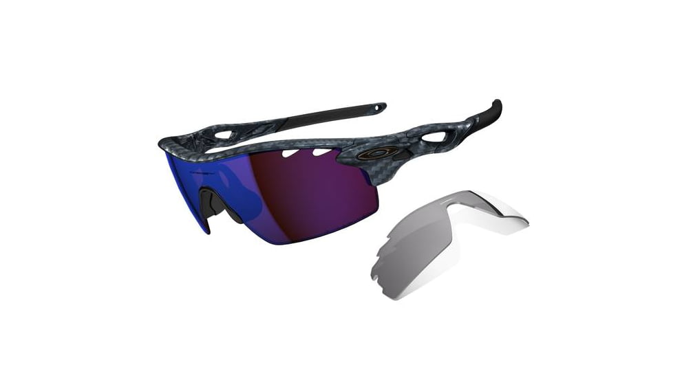 Oakley Radarlock Pitch Carbon Fiber Frame w/ G30 Iridium Polarized Lenses Men's Sunglasses OO9182-05