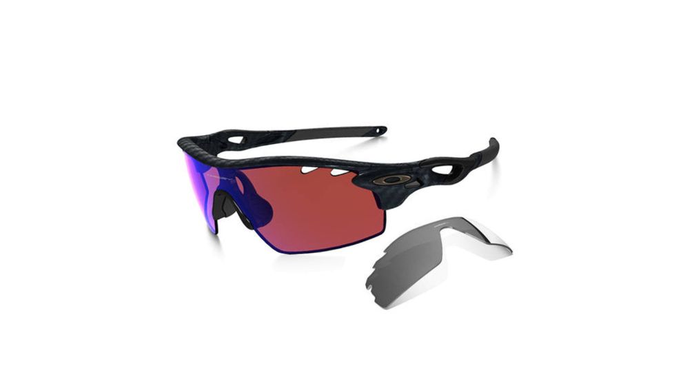 Oakley RADARLOCK PITCH OO9182 Progressive Prescription Sunglasses OO9182-918214-38 - Lens Diameter 38 mm, Frame Color Carbon Fiber