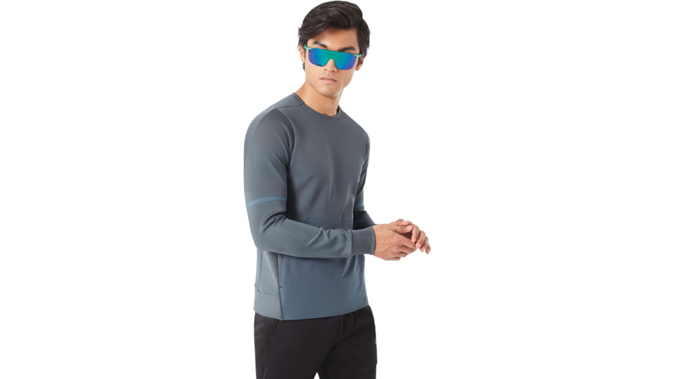 Oakley Radskin Shell Water Repellent Crew Shirt - Mens, Dark Slate, 2XL, 461631JP-94A-XXL