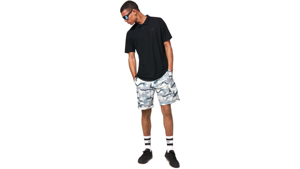 Oakley Relax Polo, Mens, Blackout, Small, FOA401724-02E-S