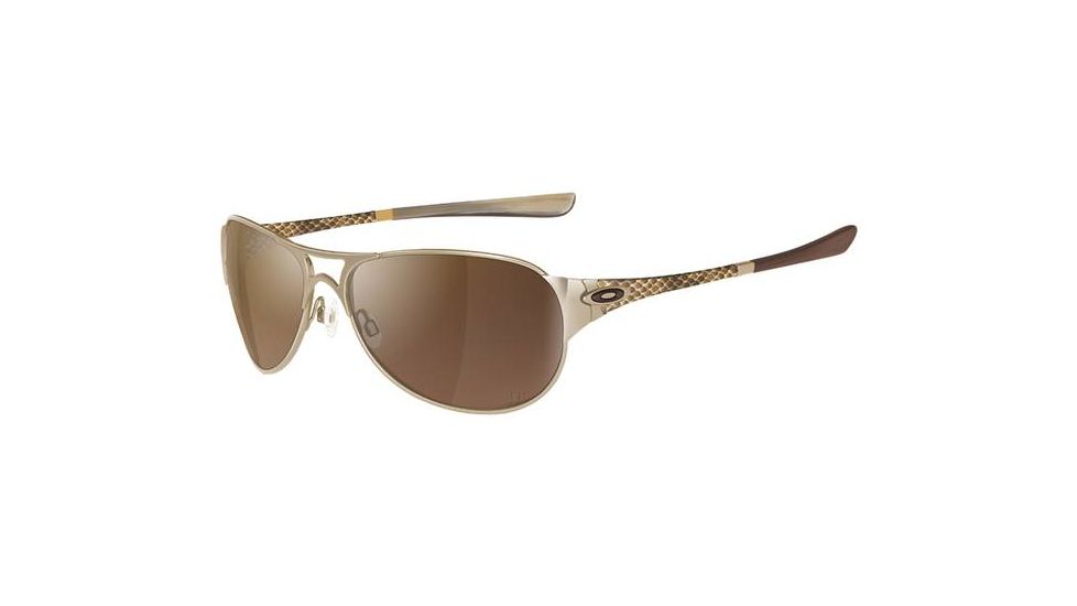 Oakley Restless Gretchen Bleiler Polished Gold Frame w/ VR50 Brown Gradient Lenses Women's Sunglasses 05-720