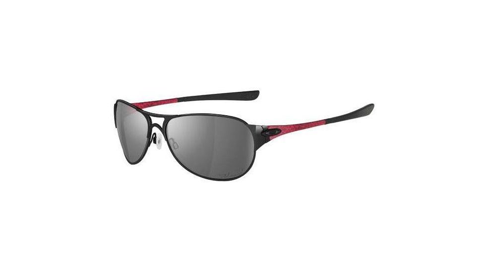 Oakley Restless Polished Black Frame w/ Grey Polarizedize Lenses Sunglasses 12-997