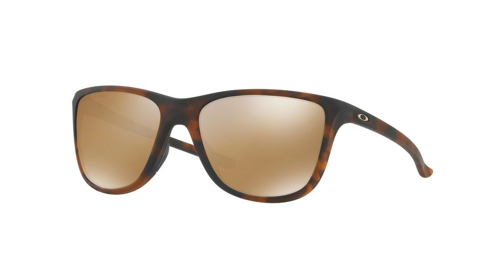 Oakley REVERIE OO9362 Progressive Prescription Sunglasses OO9362-936205-55 - Lens Diameter 55 mm, Frame Color Matte Brown Tortoise