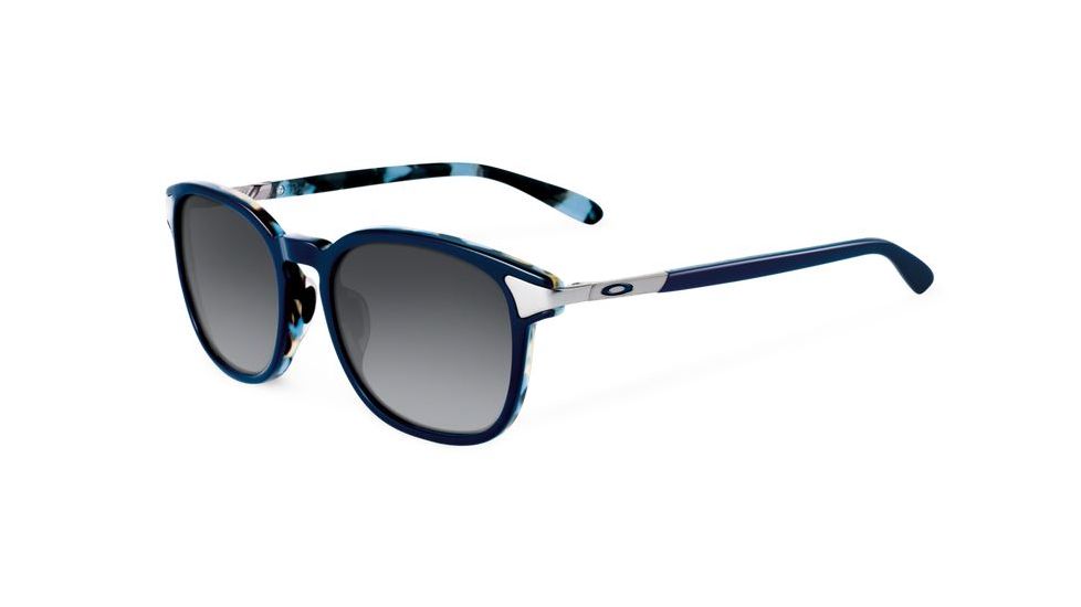 Oakley Ringer Sunglasses Blue Mosaic Frame, Black Grey Gradient Lens-OO2047-05