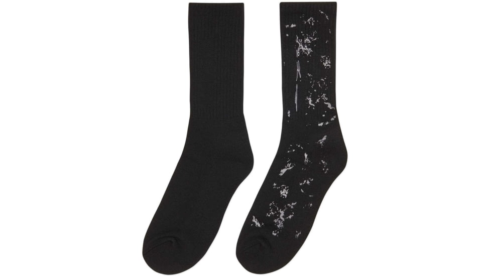 Oakley Rock Print Socks - Mens, Blackout, Small/Medium, 93335-02E-S/M