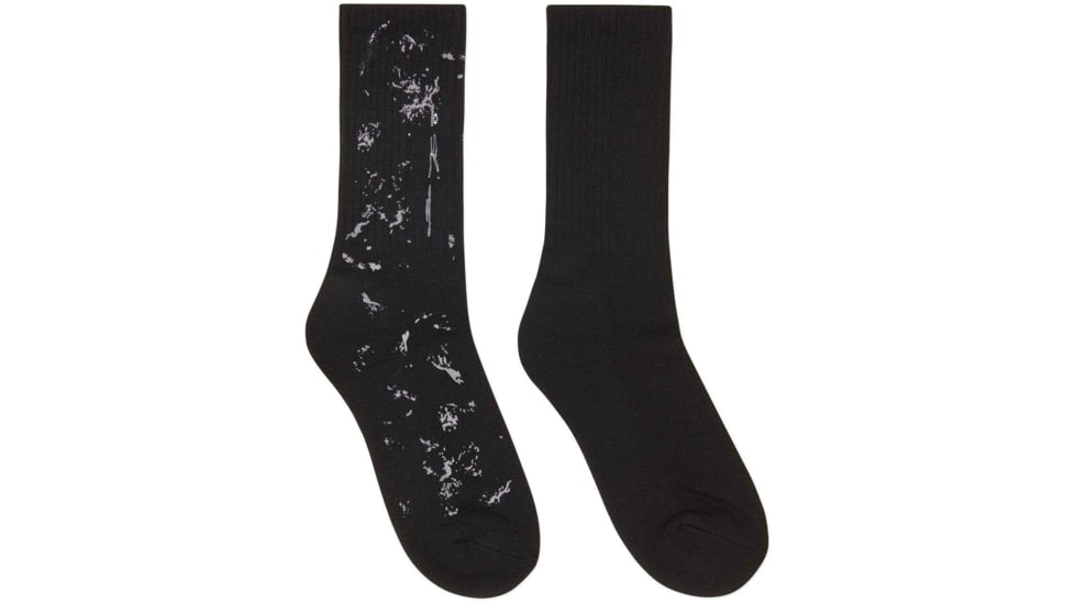 Oakley Rock Print Socks - Mens, Blackout, Small/Medium, 93335-02E-S/M