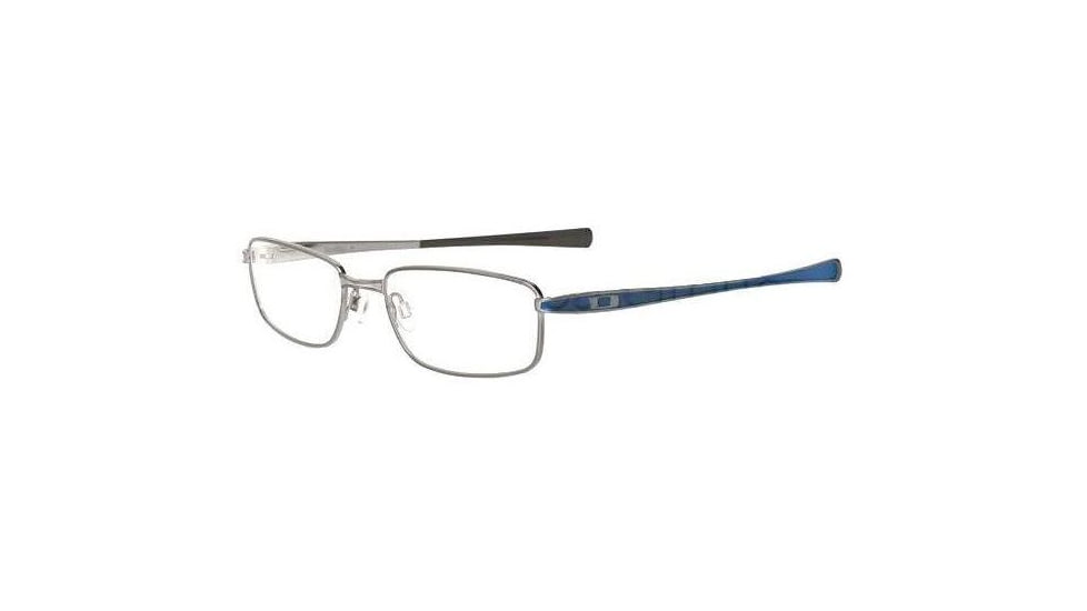 Oakley Rotor 2.0 55mm Brushed Chrome/Navy Blue Eyeglass Frames w/ Blank Lenses OX3063-0555L
