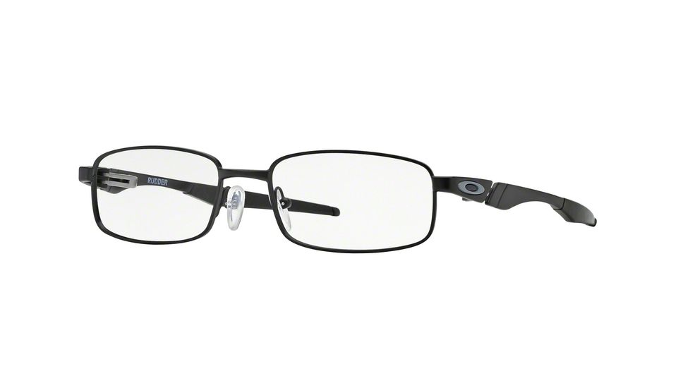 Oakley RUDDER OX3171 Eyeglass Frames 317103-52 - Satin Black Frame, Clear Lenses