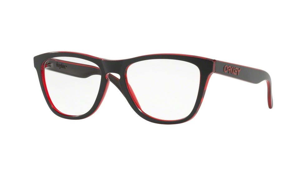 Oakley RX FROGSKIN OX8131 Single Vision Prescription Eyeglasses 813101-54 - Eclipse Red Frame