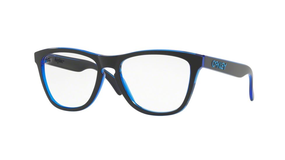 Oakley RX FROGSKIN OX8131 Single Vision Prescription Eyeglasses 813103-54 - Eclipse Blue Frame