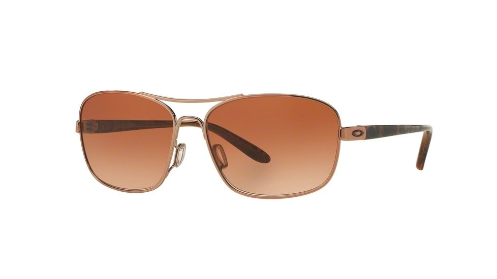 Oakley SANCTUARY OO4116 Single Vision Prescription Sunglasses OO4116-411601-58 - Lens Diameter 58 mm, Frame Color Rose Gold