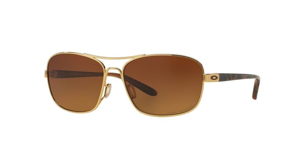 Oakley SANCTUARY OO4116 Single Vision Prescription Sunglasses OO4116-411603-58 - Lens Diameter 58 mm, Frame Color Polished Gold