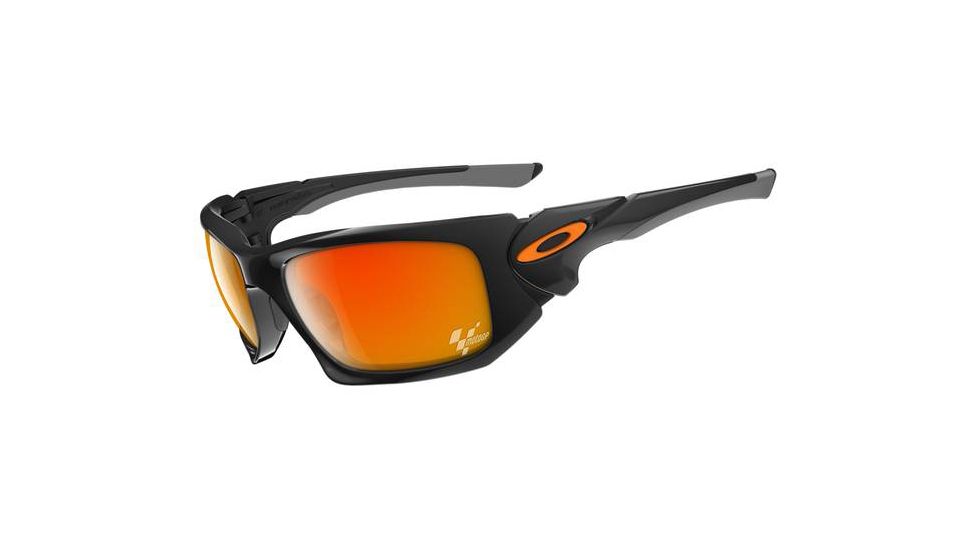 Oakley Scalpel Sunglasses - Moto GP Polished Black Frame and Fire Iridium Lens OO9095-19